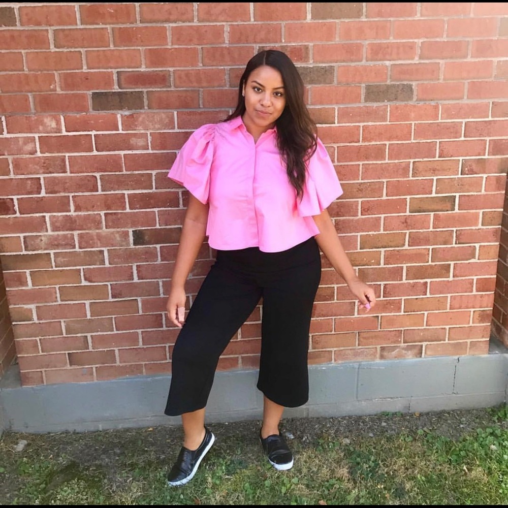 Ruffle Sleeve Blouse